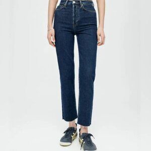 RE/DONE 70s Stove Pipe in Dark Rinse